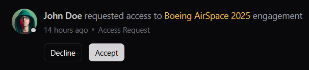 HoneyDoc access request — sharing encryption keys with a teammate